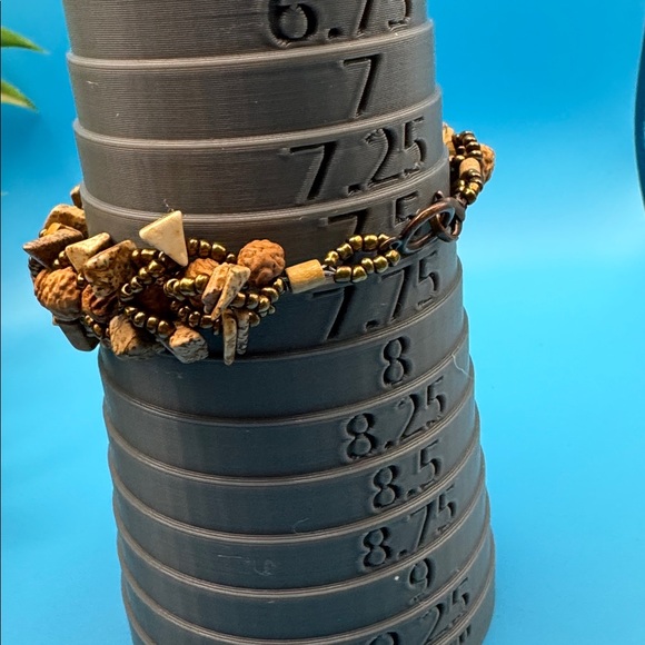 Unique bracelet, EUC. Made from natural stone, copper colored beads and seeds?? - Picture 5 of 5